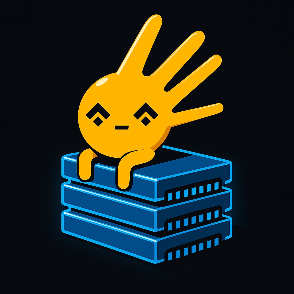 Golden memory chips stacked like gold bars